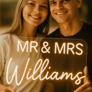 Custom Wedding Neon Sign