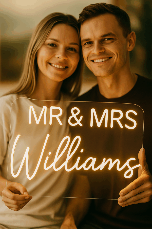 Custom Wedding Neon Sign